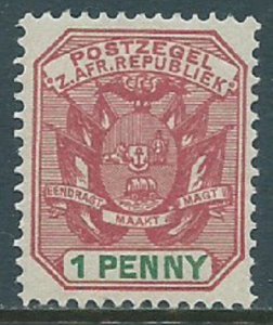 Transvaal, Sc #167, 1d MH