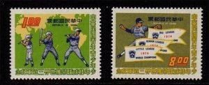 Taiwan 1974 Sc 1920-1921 Baseball  set MNH