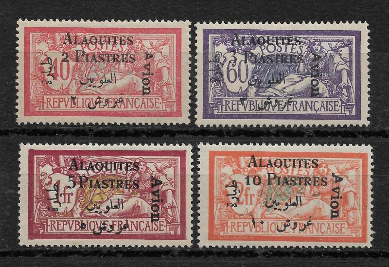 Alaouites Syria 1925 French Mandate Air Mail,Scott # C1-C4,VF MLH*OG (RN-8)