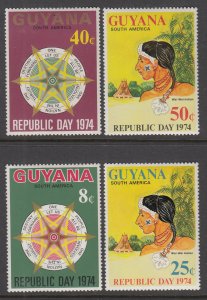 Guyana 188-191 MNH VF