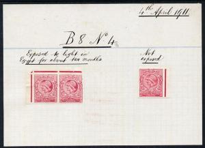 Cinderella - Great Britain 1911 De La Rue ink trial Miner...