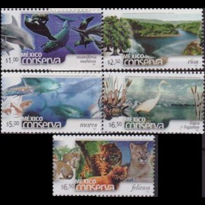 MEXICO 2005 - Scott# 2456/61 Wildlife 1-6.5p NH