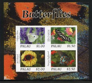 PALAU  2020 BUTTERFLIES  IMPERFORATE SHEET MINT NH