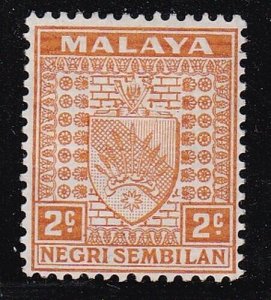 Album Treasures Malaya Negri Sembilan Scott # 22A  2c  Coat of Arms  MH