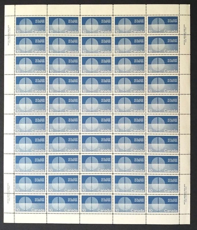 Canada 513 Sheet MNH