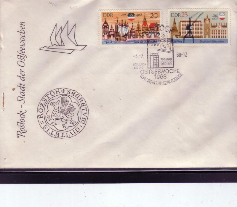 DDR FDC Historic Rocstock 1023 & 1024  L61