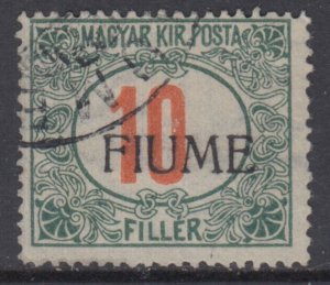 ITALY - Fiume - Tax Sassone n.8 II used