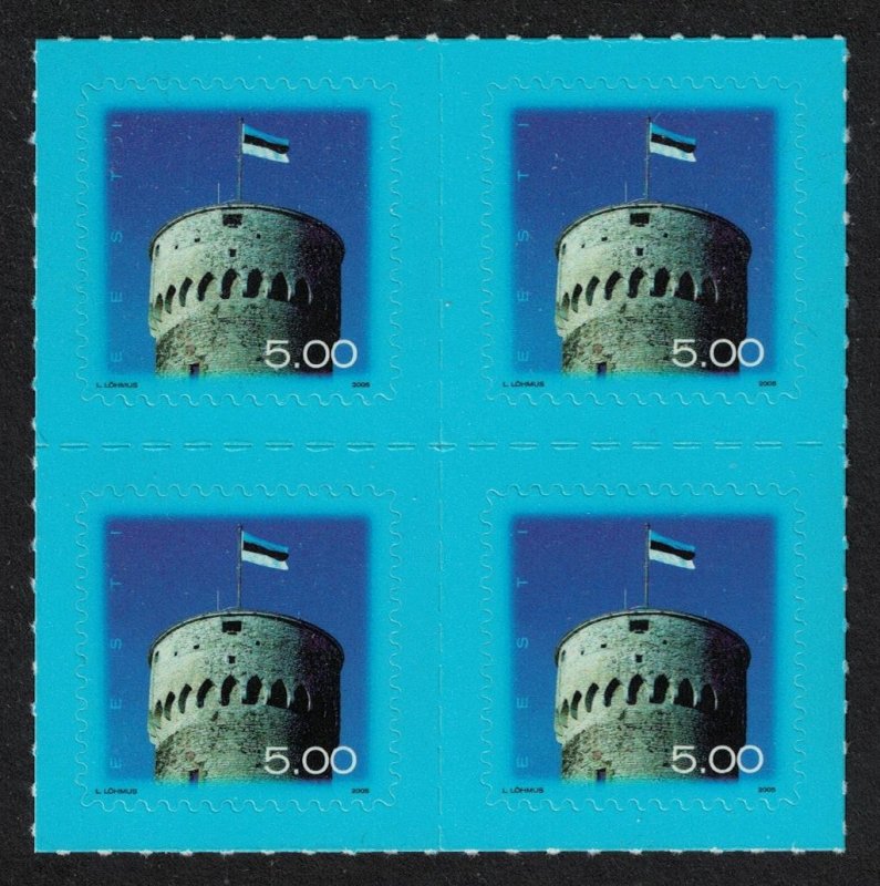 Estonia National Flag Block of 4 2005 MNH SG#480 CV£8.-