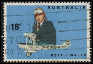 Australia 673 - Used - 18c Bert Hinkler / Plane (1978)
