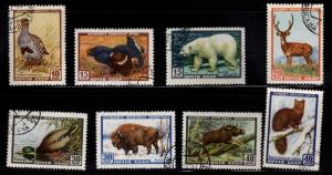 Russia Scott 1916-1923 Used CTO Wildlife stamp set