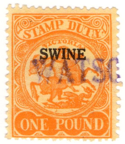 (I.B) Australia - Victoria Revenue : Swine Duty £1