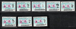 MALAYSIA Scott # Various MH - Orchids - Various States