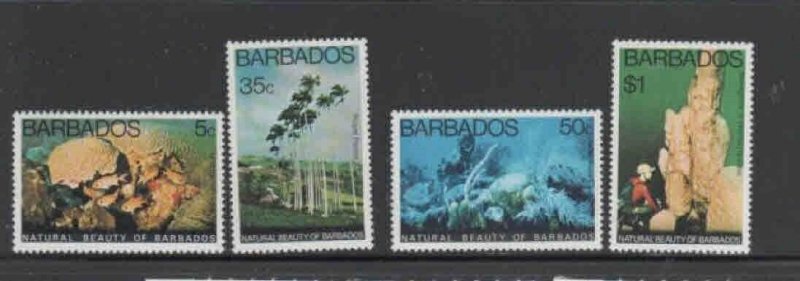 BARBADOS #455-458 1977 BEATY OF BARBADOS MINT VF NH O.G