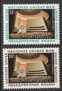 UNITED NATIONS NEW YORK 1978 GENERAL ASSEMBLY Set Sc 300-301 MNH