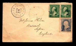 1888 Port Jeff & LI City RPO Cover - L20003