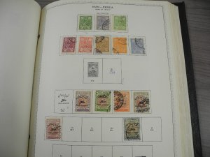 PERSIA, Fantastic Stamp Collection mounted/partially glued in a Minkus