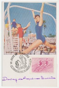 Maximum card Brazil 1955 Spring Games 