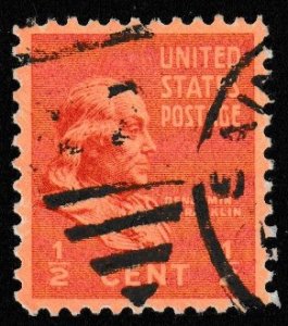 SC# 803 - (1/2c) - Franklin, USED single