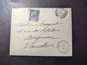 1899 France Colony Nosy Be to Tananarive French Paquebot Cancel