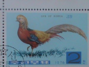 ​KOREA-1976-SC#1466A LOVELY KOREAN PHEASANTS CTO -SHEET- VF LAST ONE  CTO SHEET