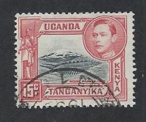 KENYA, UGANDA, & TANZANIA SC# 72 F-VF U 1943