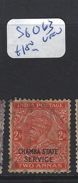 INDIA CHAMBA  (P2807B)    KGV   SERVICE 2A   SG O63  VFU