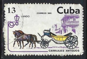 Cuba 2423 VFU CARRIAGES Z1415-2