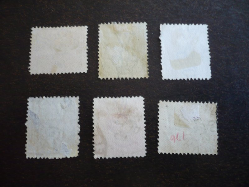 Stamps - Victoria - Scott# 160-163, 165-166 - Used Part Set of 6 Stamps