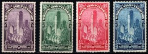 1934 US Poster Stamp National Stamp Exhibition New York Set/4 Unused