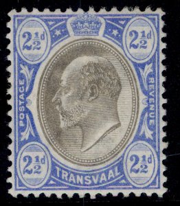 SOUTH AFRICA - Transvaal EDVII SG247, 2½d black & blue, LH MINT. Cat £16.