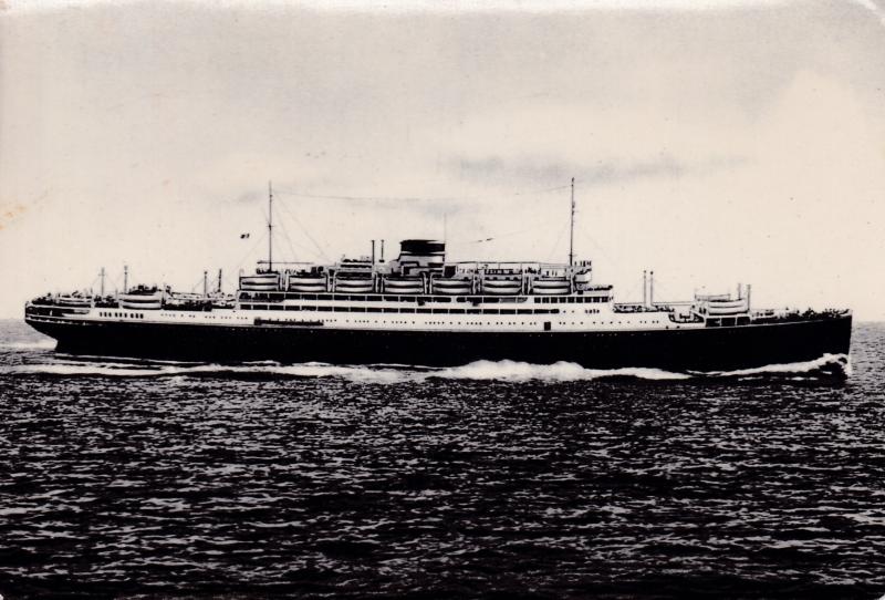 Bermuda 1951 Real Photo Turist Card to U.S.  SHIP  Penguin