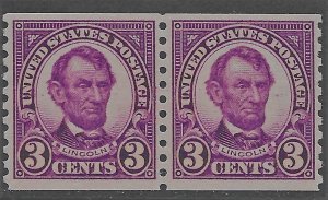 US 1924 Sc. 600 pair NH