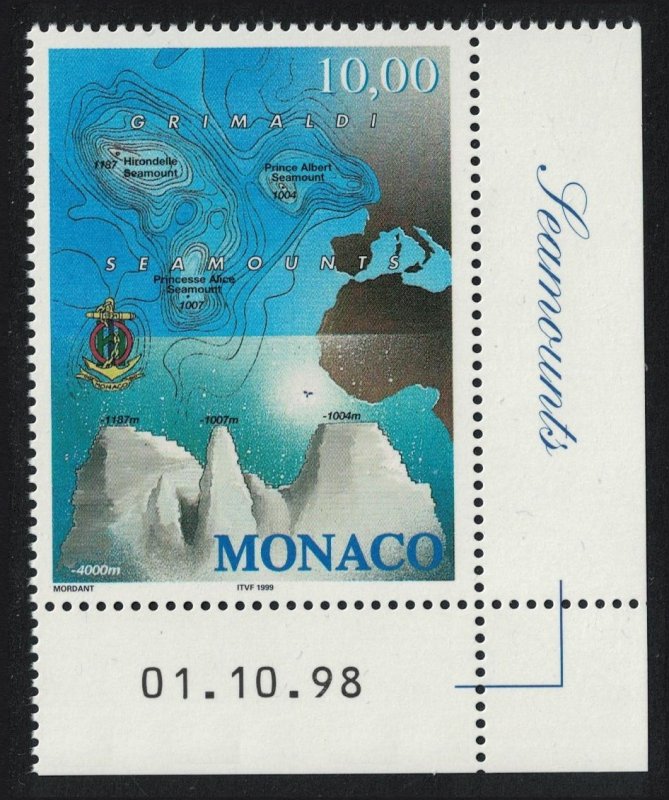 Monaco Grimaldi Seamounts SE Corner 1998 MNH SG#2392 MI#2433