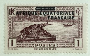 AlexStamps FRENCH EQUATORIAL AFRICA #1 VF Mint 