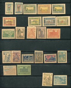 Azerbijan Stamps Ranging From 1A Through 29 All Mint Hinged