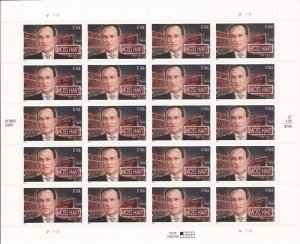 US Stamp - 2004 Playwright Moss Hart - 20 Stamp Sheet #3882