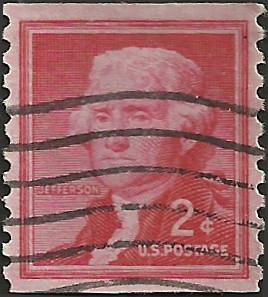 # 1055s WET PRINT SMALL HOLES USED THOMAS JEFFERSON    