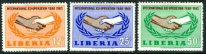 Liberia; 1965: Sc. # 426-428: MH Cpl. Set