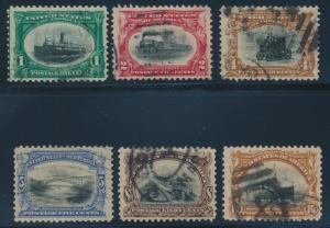 #294-299 VF USED NEAT CANCELLED SET VERY CHOICE CV $128.50 BP2780