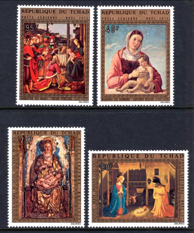 Chad C144-C147 Christmas MNH VF