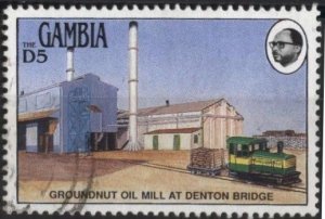 Gambia 997 (used) 5d peanut oil mill, Denton Bridge (1990)