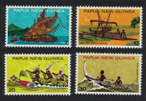 Papua NG National Heritage Canoes 4v 1974 MH SG#277-280