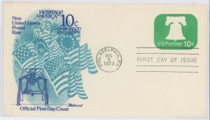 US U567 Liberty Bell. Unaddressed cover with cachet.