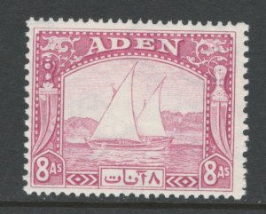 Aden 1937 Dhow 8a Scott # 8 MH