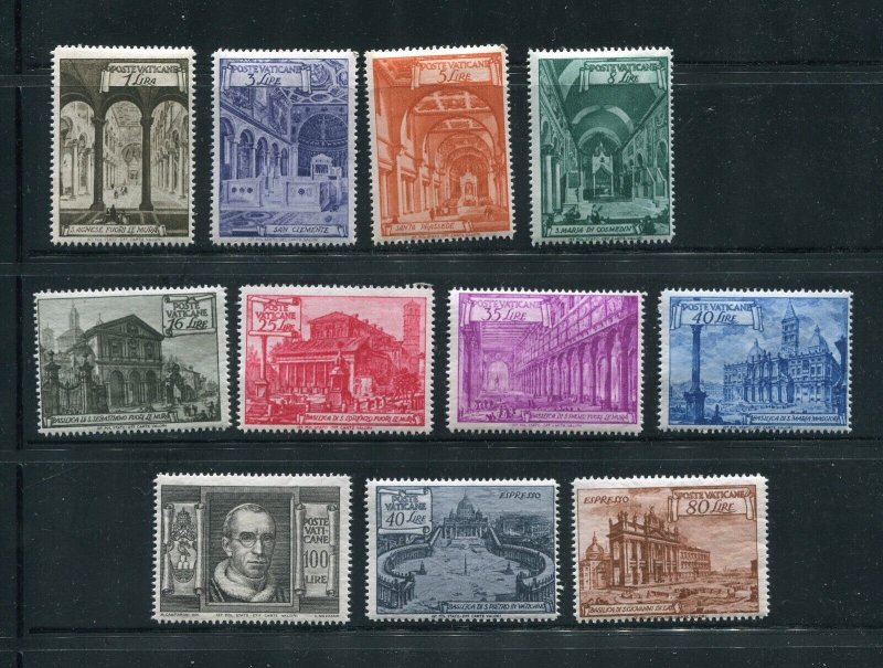 Vatican City 122-125, 127-E12 1949 E11 and E12! Mint Hinged