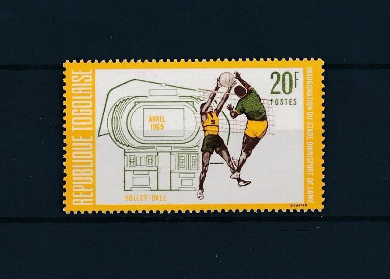 [46204] Togo 1969 Sports Volleyball from set MNH