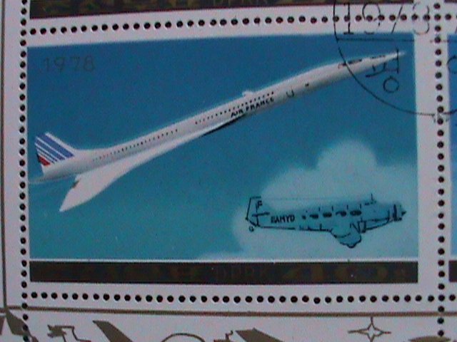 ​KOREA-1978-SC# 1749a -PASSENGER AIRCRAFTS- CTO SHEET VF WE SHIP TO WORLD WIDE
