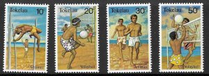 TOKELAU ISLANDS SG77/80 1980 SPORTS MNH