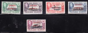 Falkland Islands South Orkneys Dependencies 5 Stamps  VF/NH