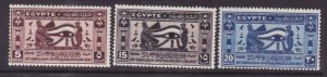 Egypt-Sc#220-2- id9-unused og NH set-Ophthalmological conference-1937-